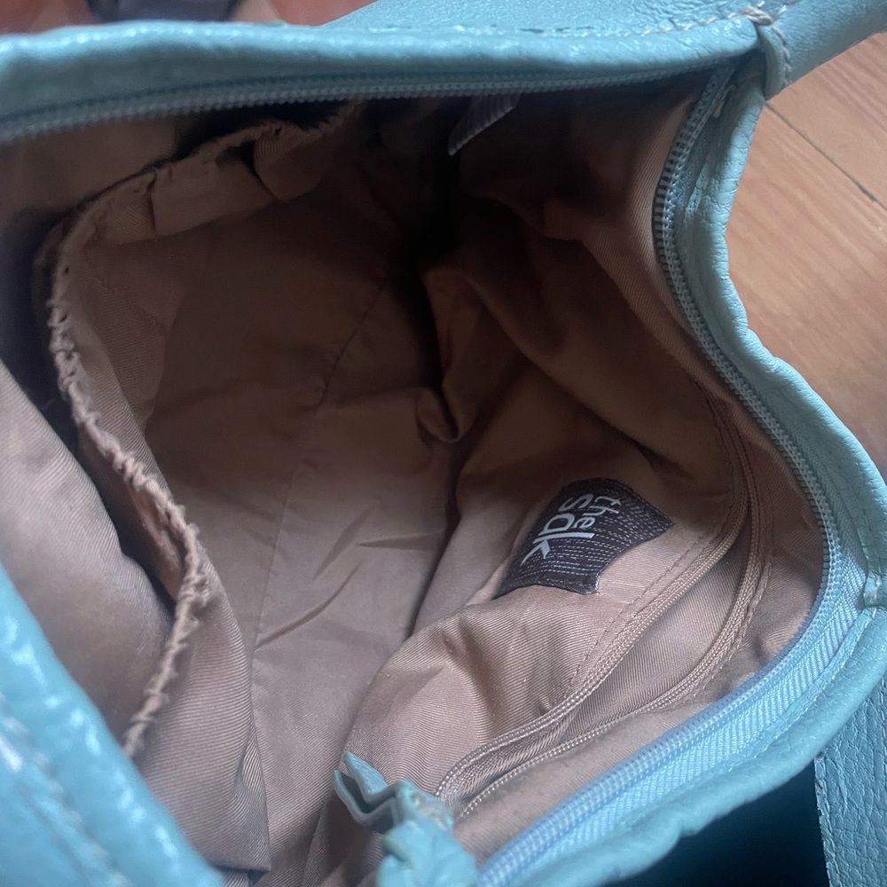 The Sak Light mint green aqua Leather Shoulder Bag - Picture 3 of 3